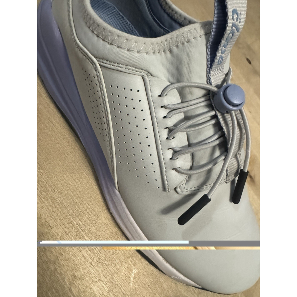 Clove Comfort Gray Purple Leather Nursing Shoes Size 8.5 Sneaker Athletic - Picture 5 of 7